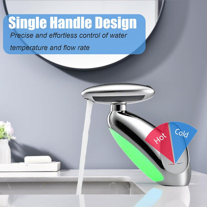 Transform Your Bathroom with the LED Touch On Faucet: Modern Pull Out Sprayer & 4 Water Modes for Ultimate Convenience