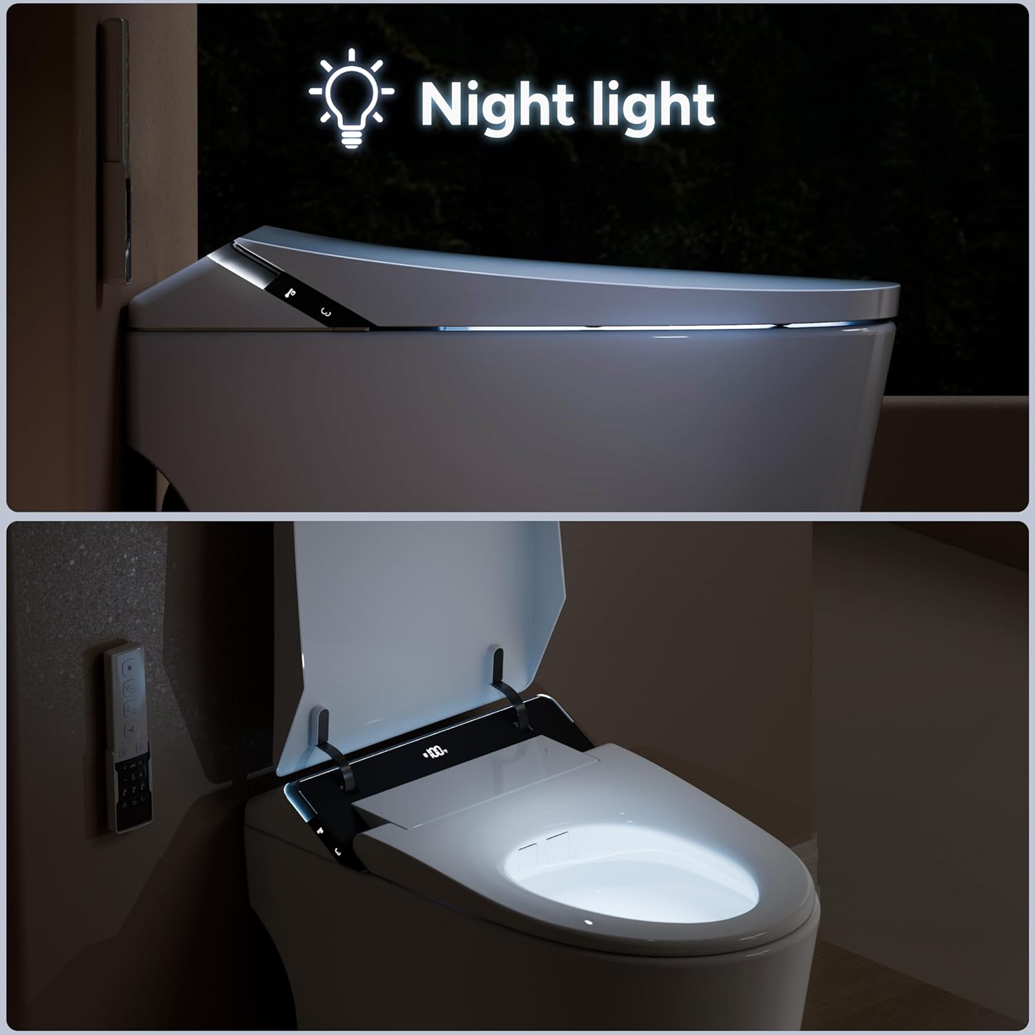 Experience Ultimate Comfort with the ihatit IS-D10PRO Smart Toilet: Auto Open/Close, Heated Seat, and Advanced Bidet Features for a Luxurious Bathroom Upgrade