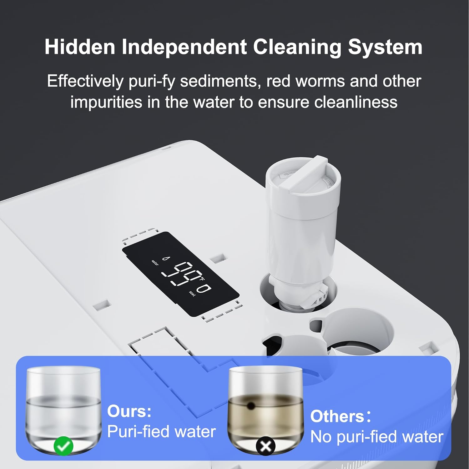 Experience Ultimate Luxury with the LOUPUSUO Smart Toilet: Heated Seat, Instant Warm Water, Remote Control Bidet, and Air Purification