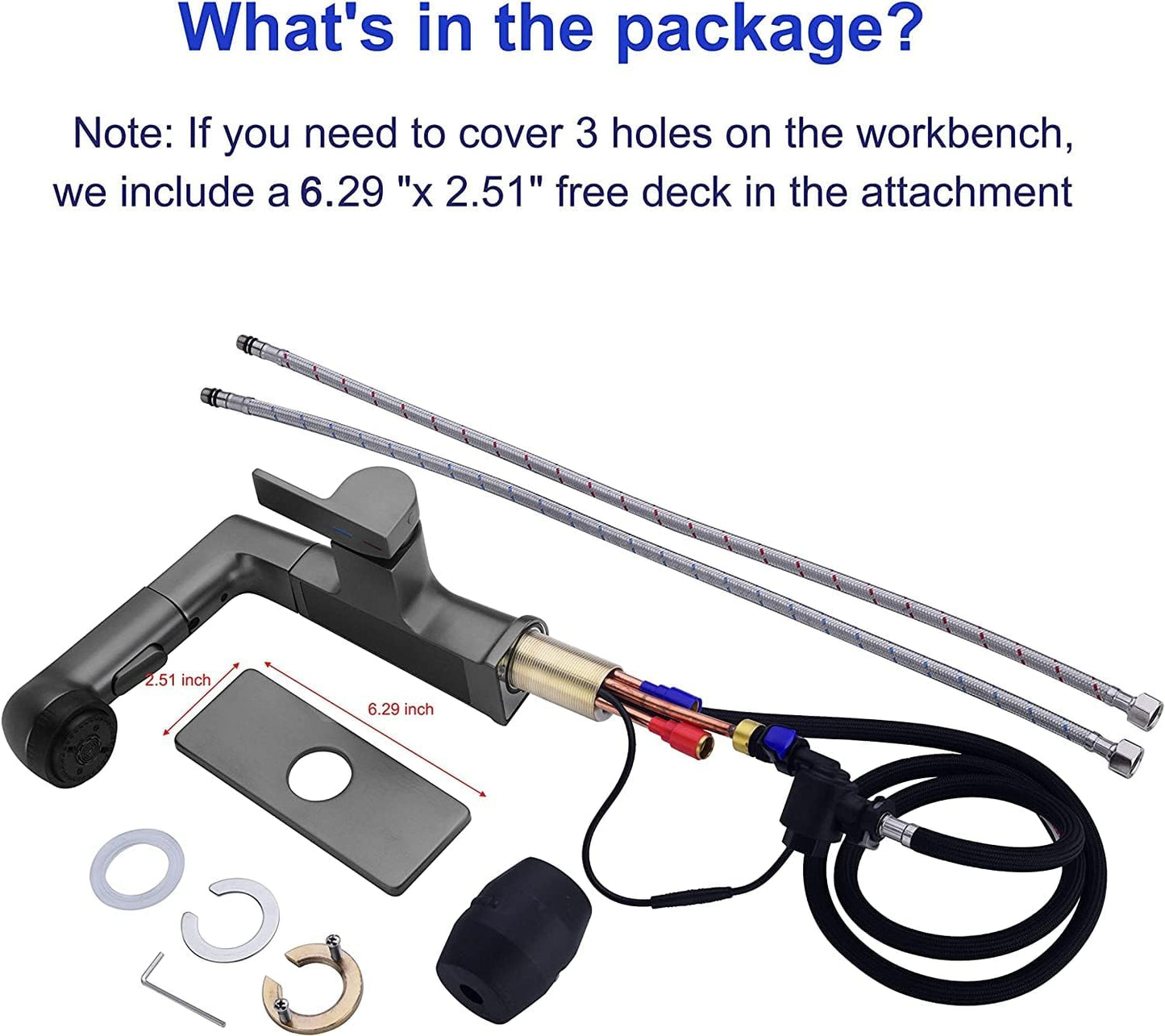 Transform Your Bathroom with the Modern LED Bathroom Faucet - Pull Out Sprayer & Temperature Display for Ultimate Convenience