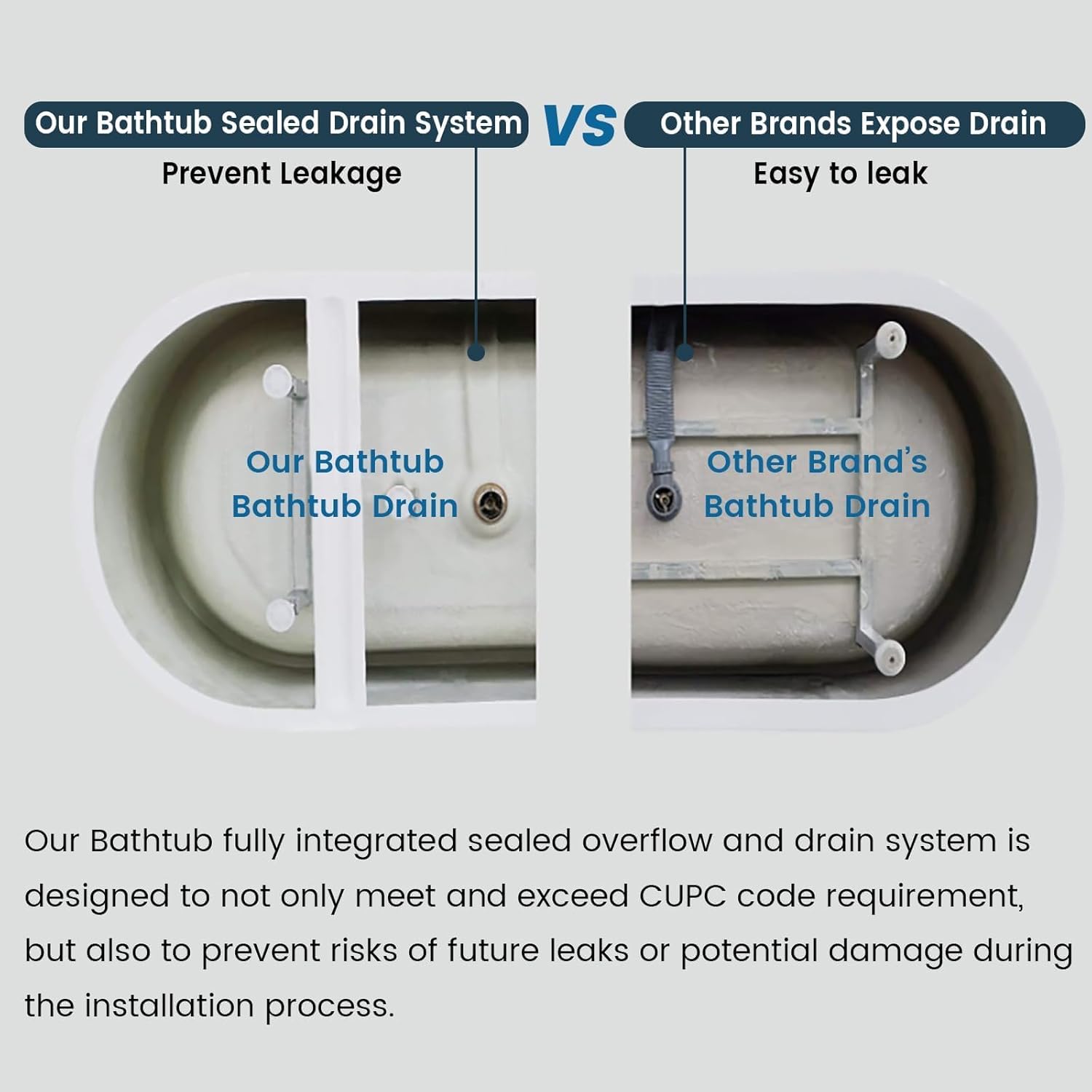 Sleek 67'' Freestanding Deep Soaking Bathtub - Luxurious, Non-Slip Acrylic Design with Chrome Drain and Ergonomic Comfort for Modern Bathrooms