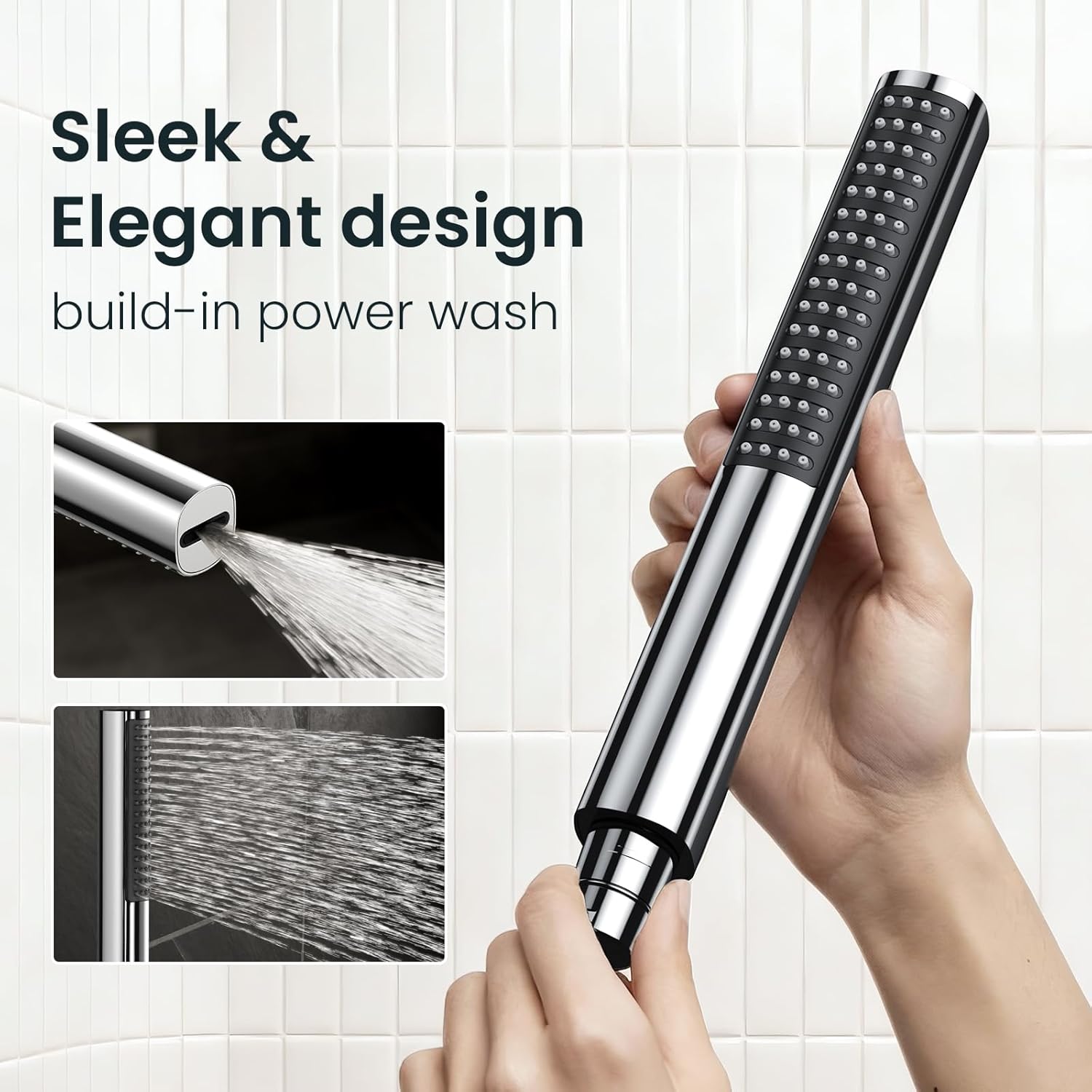 Indulge in Luxury with Our 10" All Metal Rain Shower Head & Handheld Combo – High Pressure, Adjustable Height, Chrome Finish for a Spa-like Experience at Home