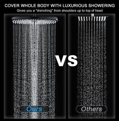 Experience Luxury with Our High-Pressure Rain Shower Head: Modern Handheld Spray Combo with 10 Versatile Settings and Magnetic Docking for Ultimate Comfort